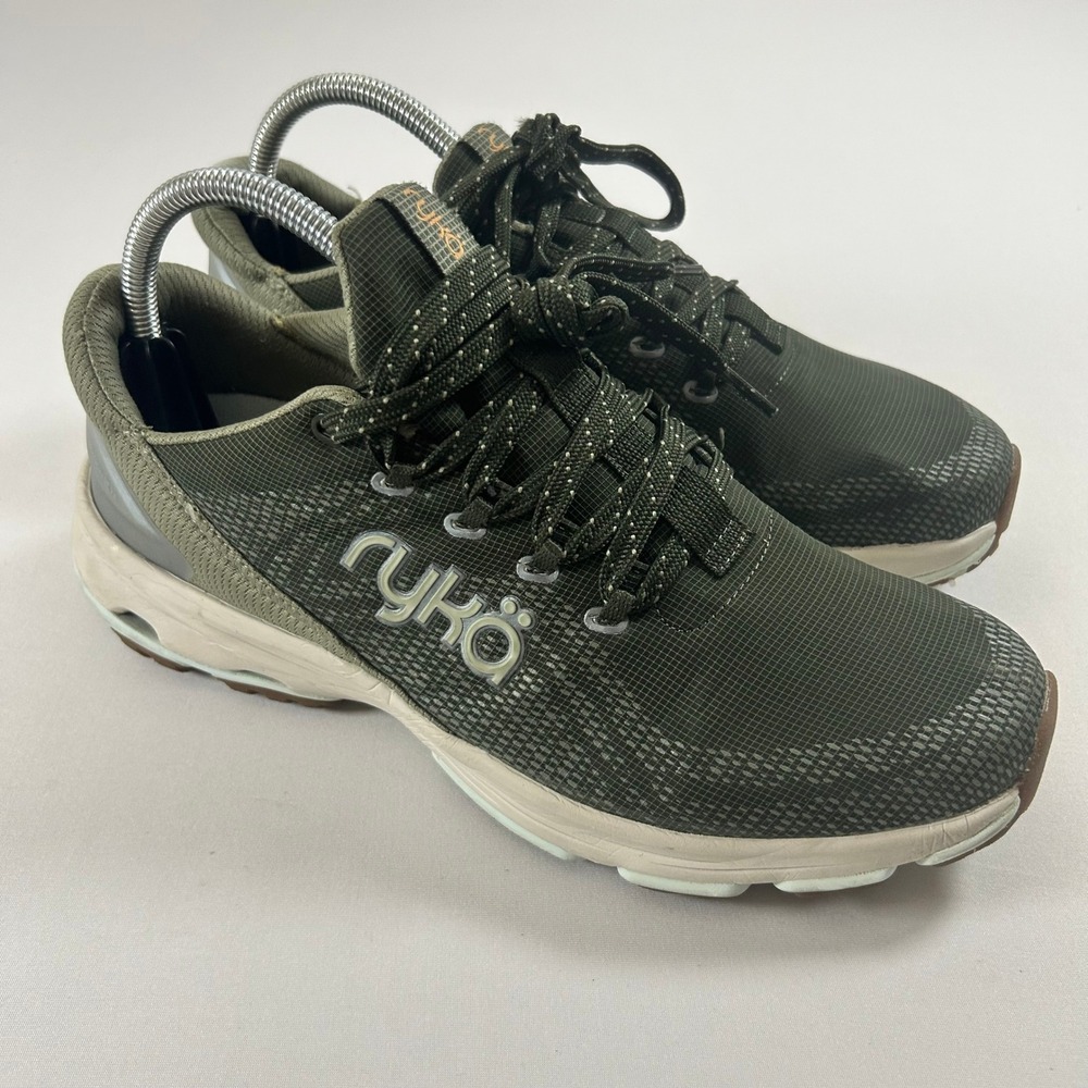 Ryka Devotion X TR Sneakers Women 9M Olive Green Training Walking Athletic Shoes
